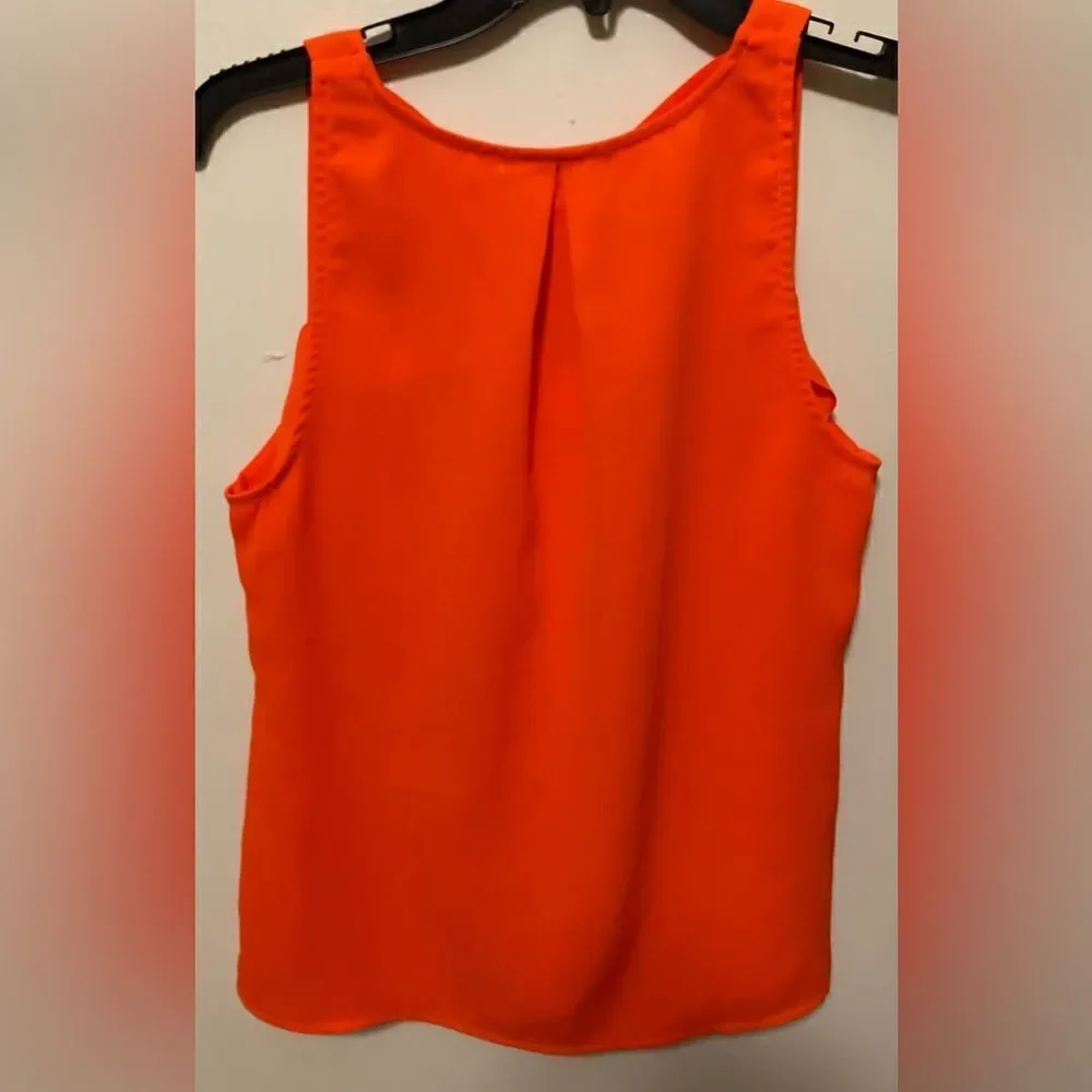 Skies are Blue Orange sleeveless blouse Small - Picture 2 of 4